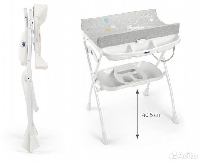 Пеленальный столик с ванночкой cam