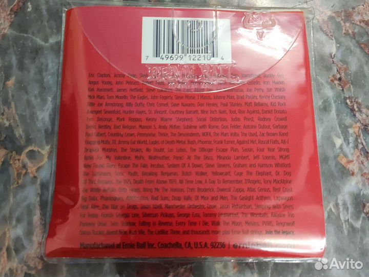 Струны для электро гитары ernie ball