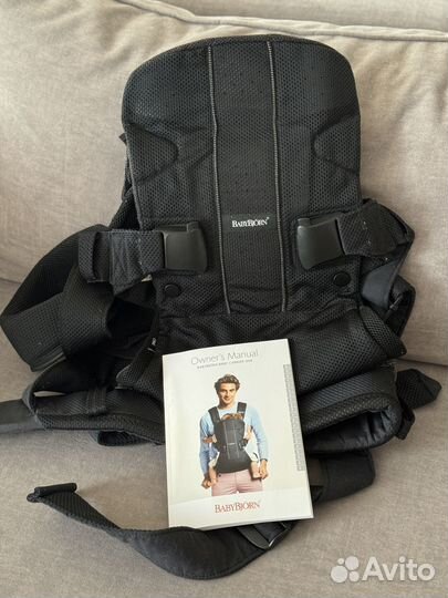 Эрго-рюкзак кенгуру BabyBjorn One Air чёрный