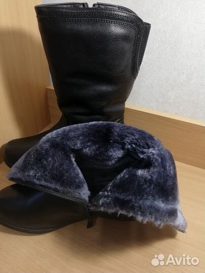 Сапоги женские зимние чёрные 37размер