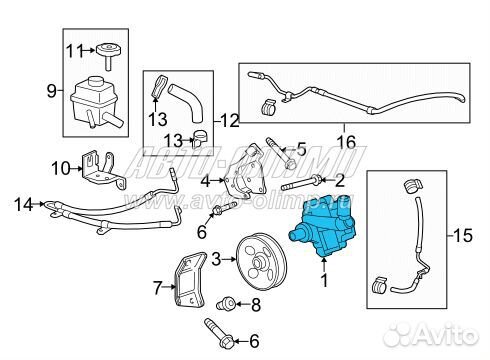 Насос гидроусилителя руля