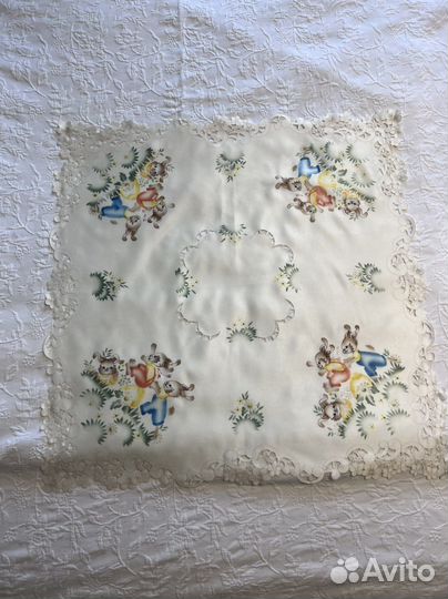 Салфетка винтажная новая 85х85