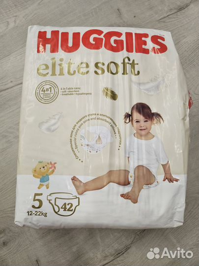 Подгузники huggies elite soft 5