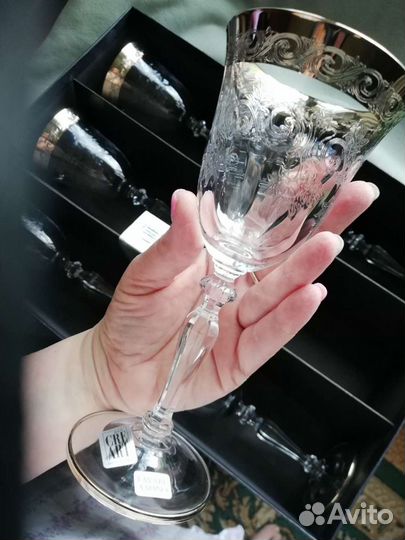 Хрустальные фужеры Cre Art (Италия) 6 шт