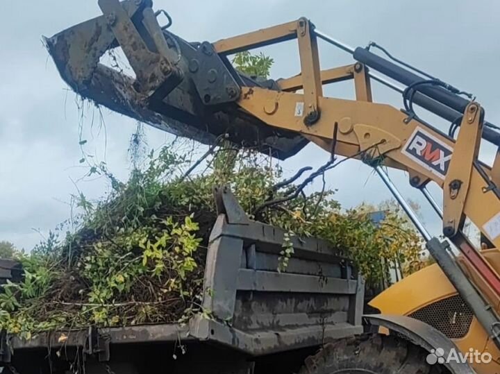 Расчистка, уборка участков c вывозом мусора