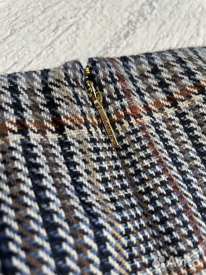 Твидовая юбка calvin klein коричневая, размер S P