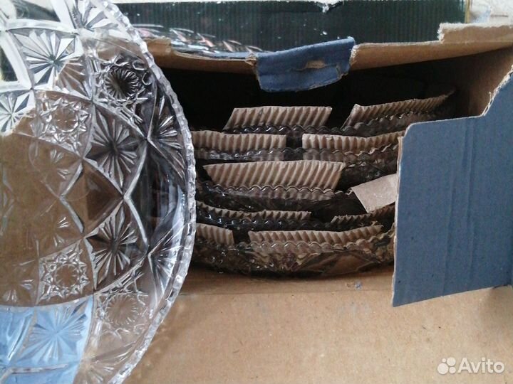 Блюдо круглое 29 см, набор из 6 блюд 17см