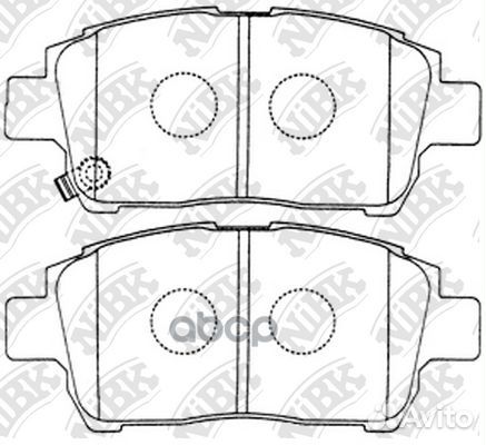 Колодки тормозные дисковые перед toyota COR