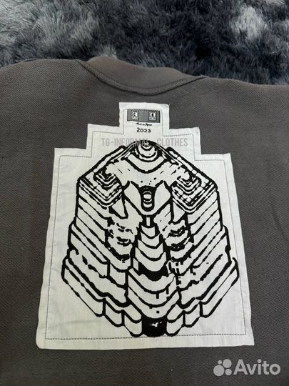 Серый свитшот Cav Empt 100 хлопок