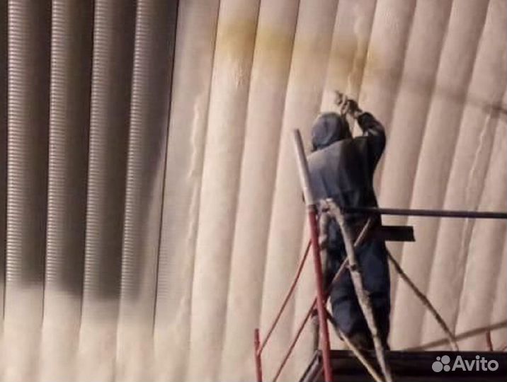 Утепление потолка пенополиуретаном от 100 м.кв