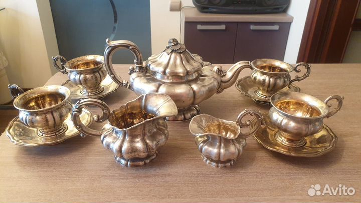 Сервиз серебро антиквариат