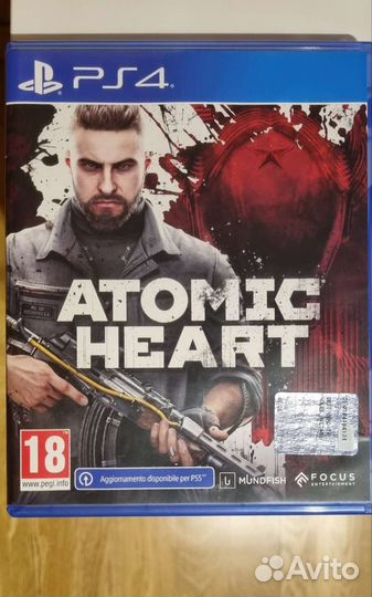 Игры для приставок ps4 Atomic heart диск
