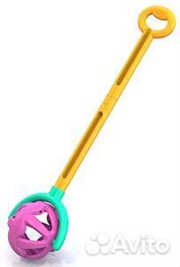 Каталка с ручкой Шарик Н-762/2