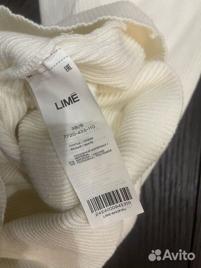 Платье lime новое xs/s