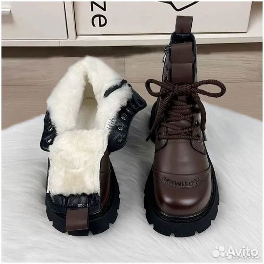 Ботинки Miu Miu Type Faur Fux Boots