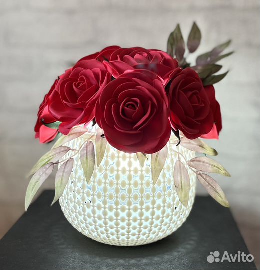 Светильник декоративный розы