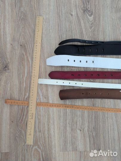 Ремни кожаные женские набором