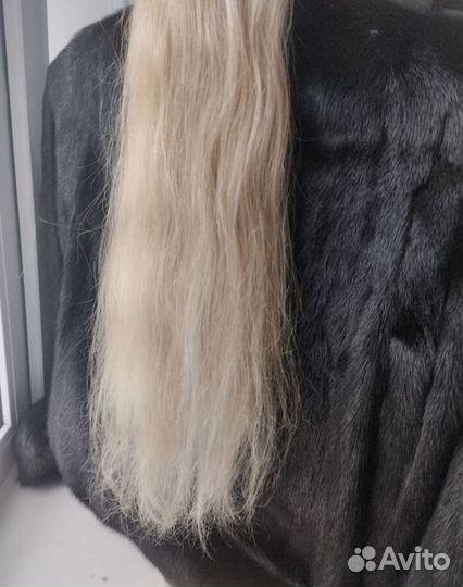 Хвост натуральные волосы