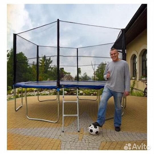 Батут 10 фут - 3,05 м с защит. сеткой для семьи