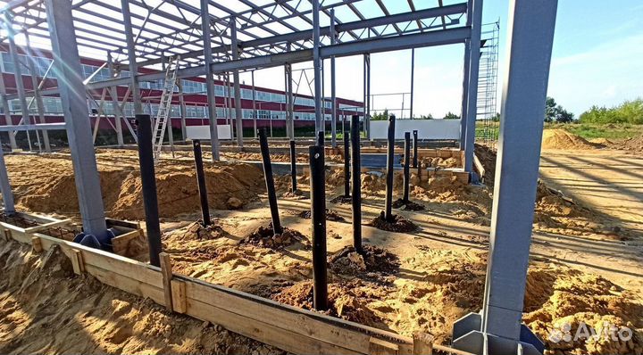 Винтовые сваи под ключ Фундамент на винтовых сваях