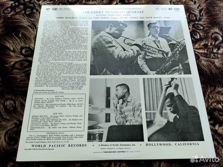 Gerry Mulligan Quartet Reunion With Chet Baker v2