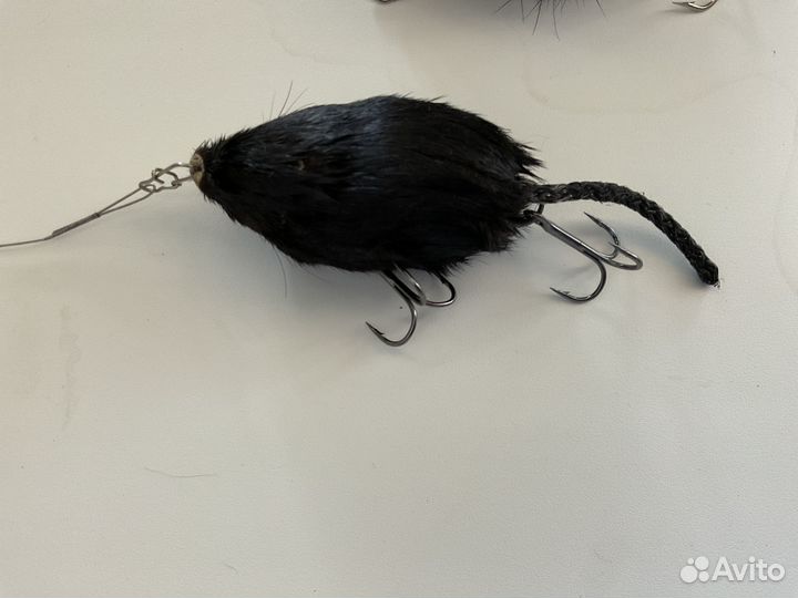 Мышь рыбалка для Ленка материал норка