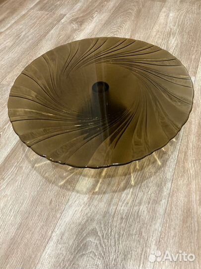 Тортница на ножке из французского стекла