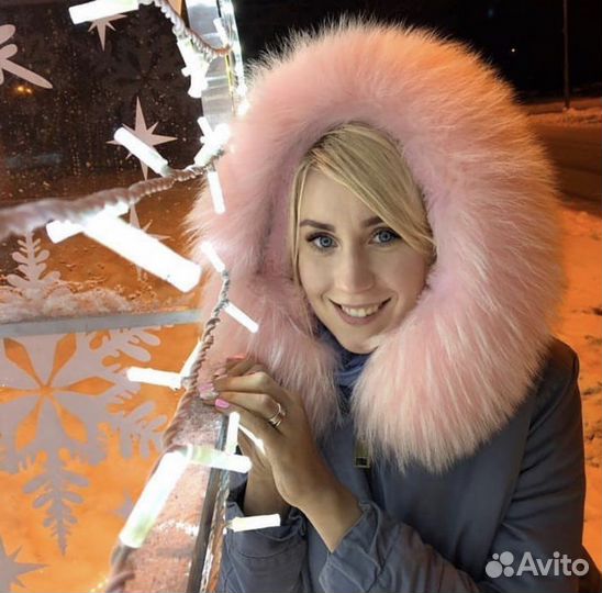 Парка женская с натуральным мехом 42