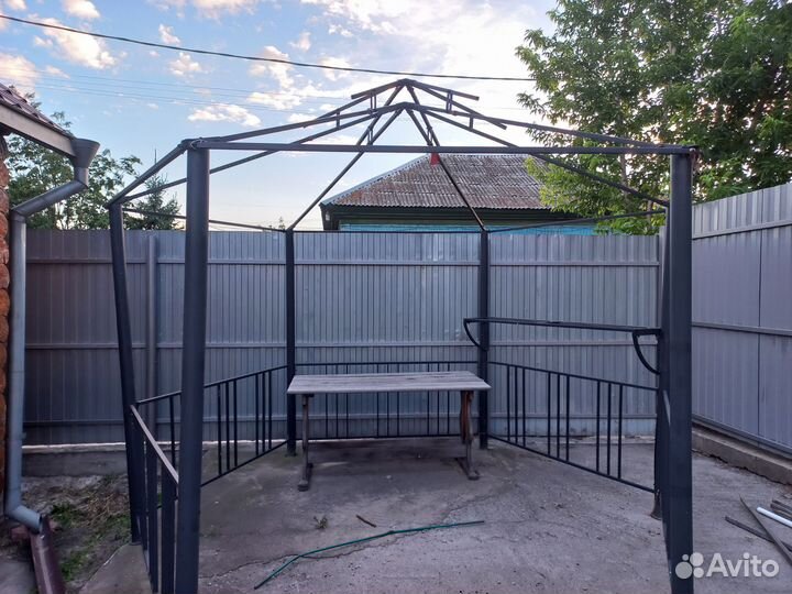 Беседка шатер металлическая