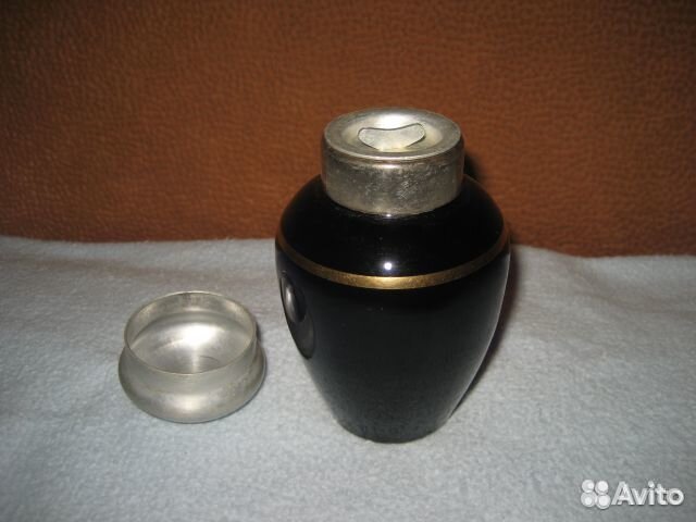 Ваза из синего стекла СССР