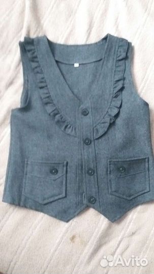 Жилетка для девочки школьная 128