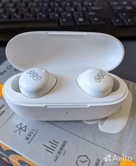 Наушники QCY t17 плюс амбушюры