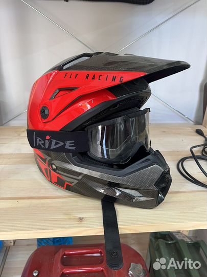 Fly racing шлем с очками