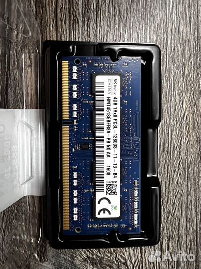 Оперативная память ddr3l для ноутбука 4gb Hynix