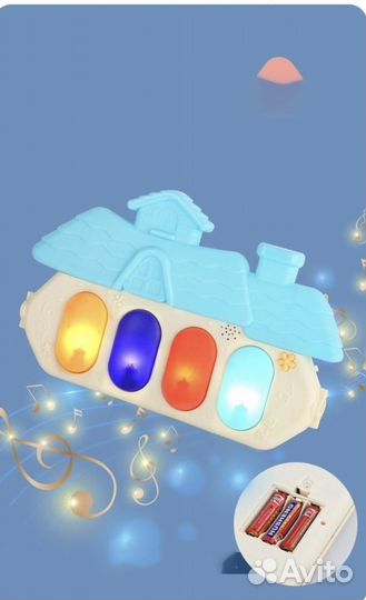 Развивающий коврик музыкальный с пианино