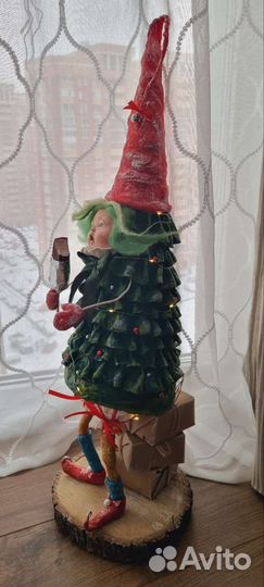 Ёлка Элька, кукла ручной работы