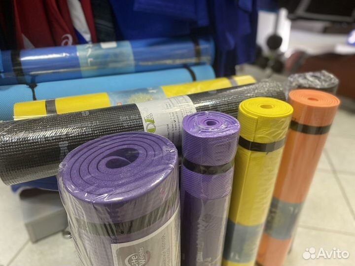 Коврик для йоги и фитнеса 180*61*1см