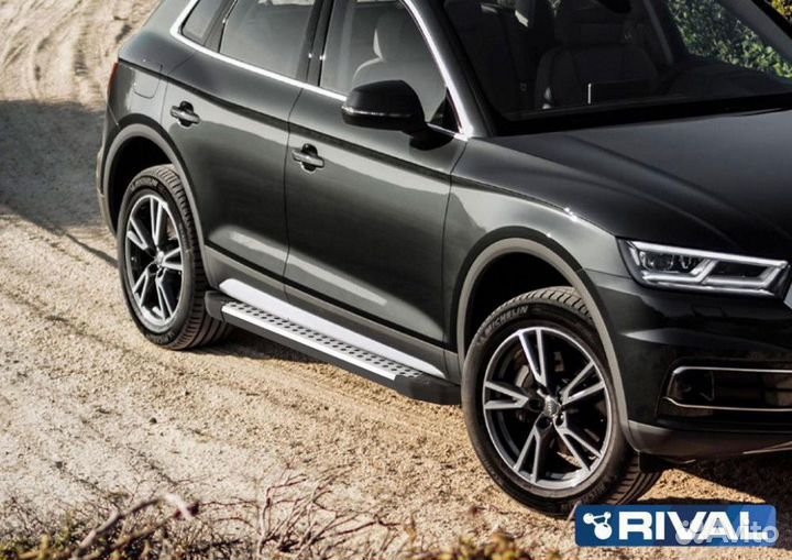 Пороги-подножки Audi Q5 2017. Bmw-Style