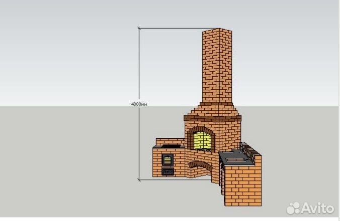 Готовый 3D проект барбекю