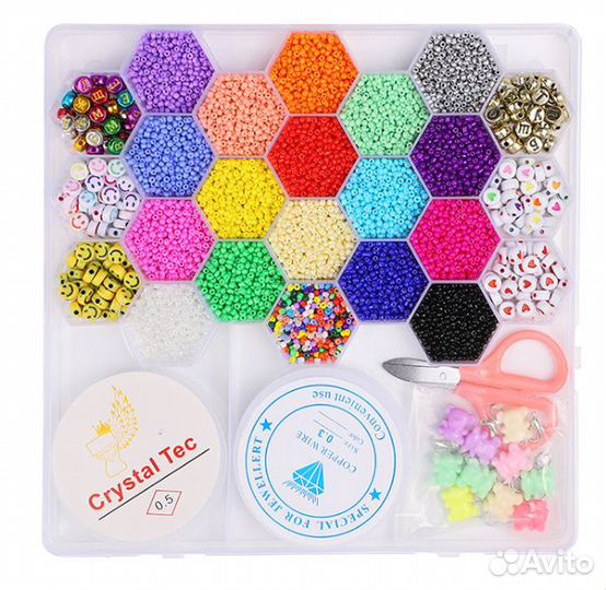 Новые наборы бисера с леской с небольшим браком