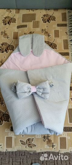 Конверт одеяло зимний на выписку