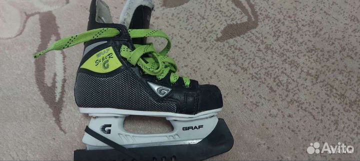 Коньки хоккейные детские graf
