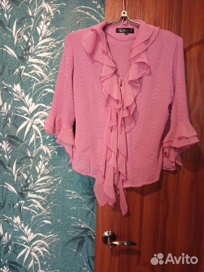 Блузка женская 48 50 нарядная, ретро