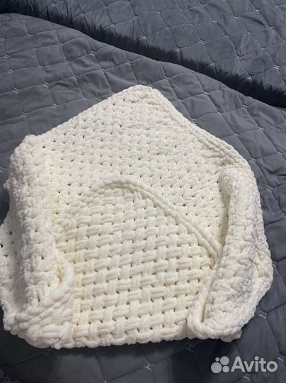 Плед детский вязаный ручная работа