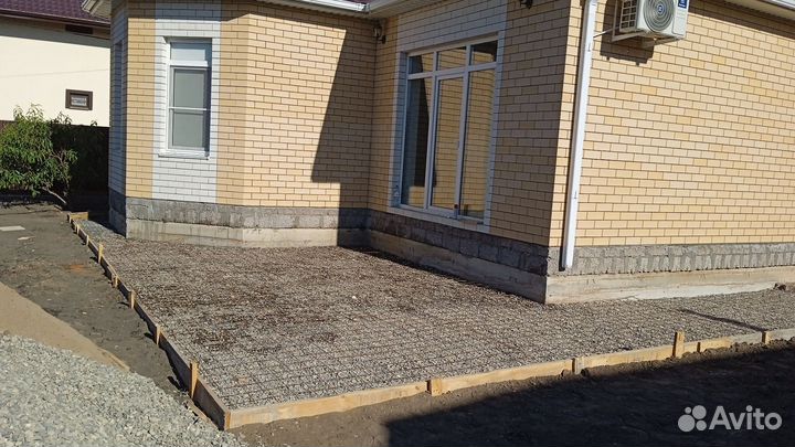 Фундаменты, Отмостки, Площадки, дорожки