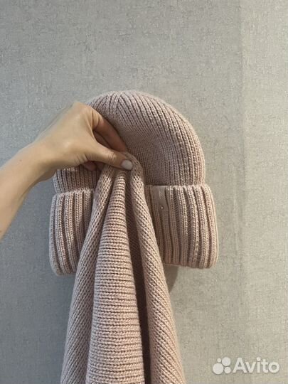 Комплект шапка и шарф женские