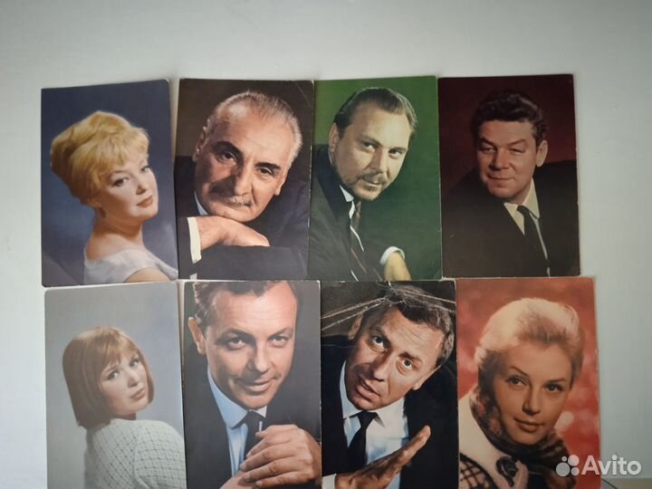 Советские актёры театра и кино. Открытки