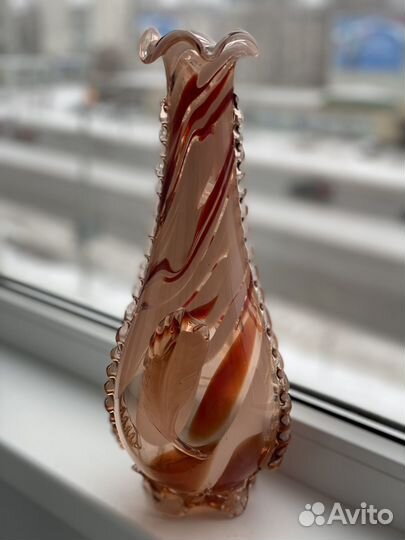 Ваза цветное стекло СССР