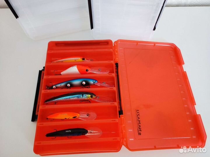 Коробка бокс для воблеров двухсторонняя