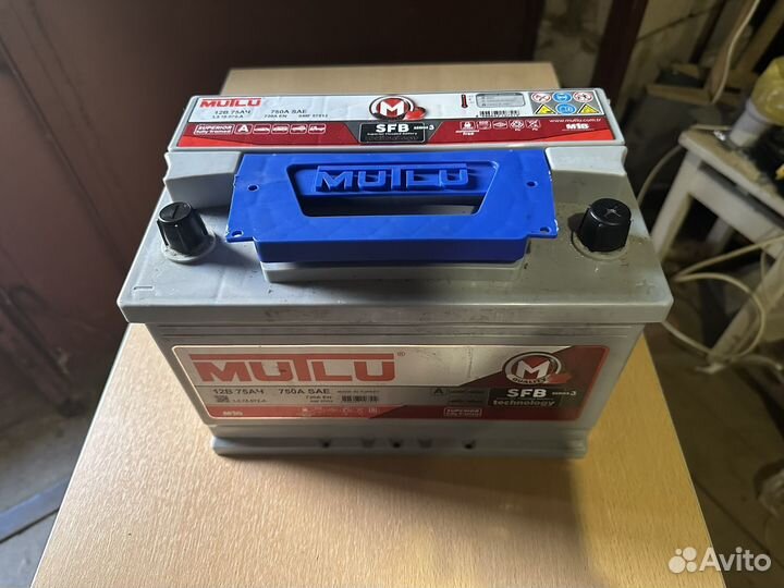 Аккумулятор 75а mutlu б/у